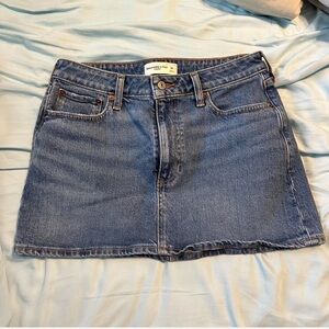 Denim mini skirt